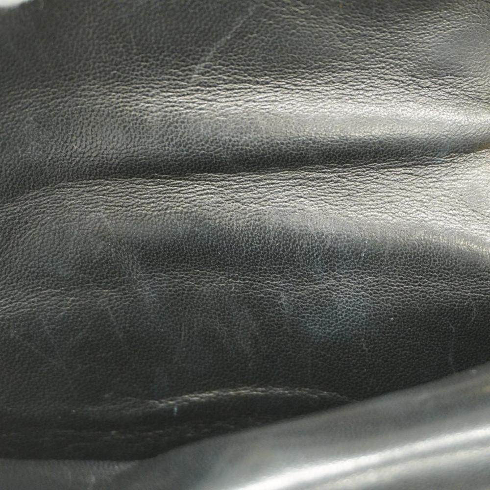 Black Leather Chanel Flap Bag