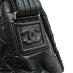 Black Leather Chanel Shoulder Bag