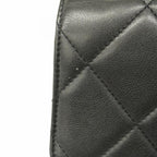 Black Leather Chanel Shoulder Bag