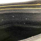 Black Leather Chanel Shoulder Bag