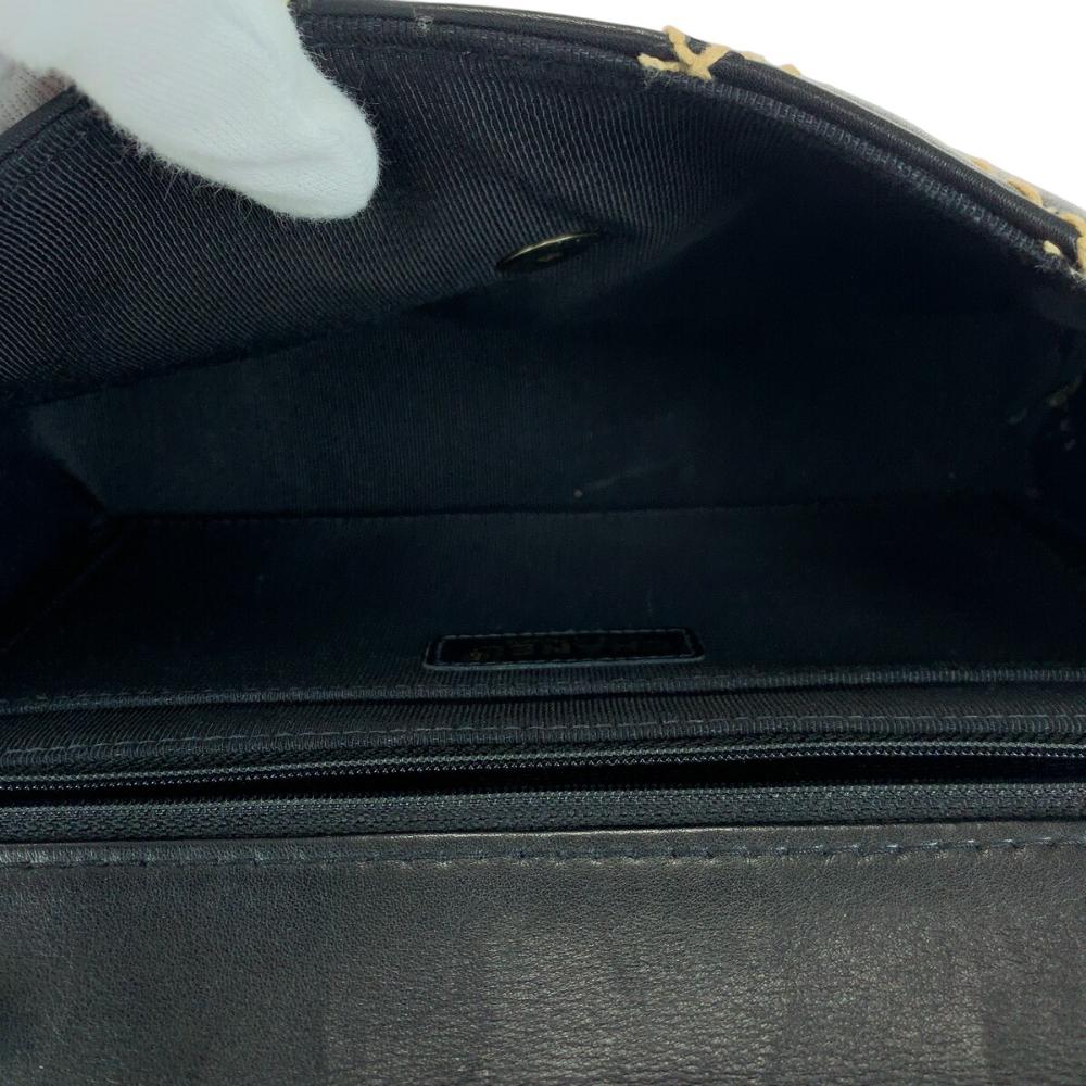 Black Leather Chanel Crossbody Bag
