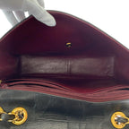 Black Leather Chanel Flap Bag