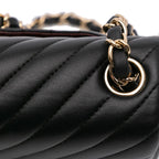 Black Leather Chanel Flap Bag