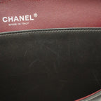 Black Leather Chanel Flap Bag