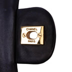 Black Leather Chanel Flap Bag