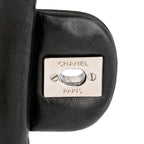 Black Leather Chanel Flap Bag