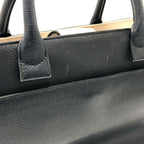 Black Leather Chanel Shoulder Bag