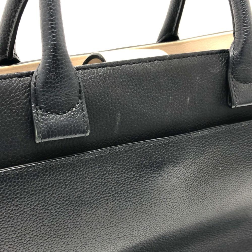 Black Leather Chanel Shoulder Bag