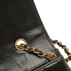 Black Leather Chanel Crossbody Bag