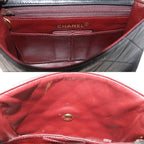 Black Leather Chanel Shoulder Bag