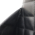 Black Leather Chanel Crossbody Bag