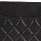 Black Leather Chanel Shoulder Bag