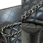 Black Leather Chanel Crossbody Bag
