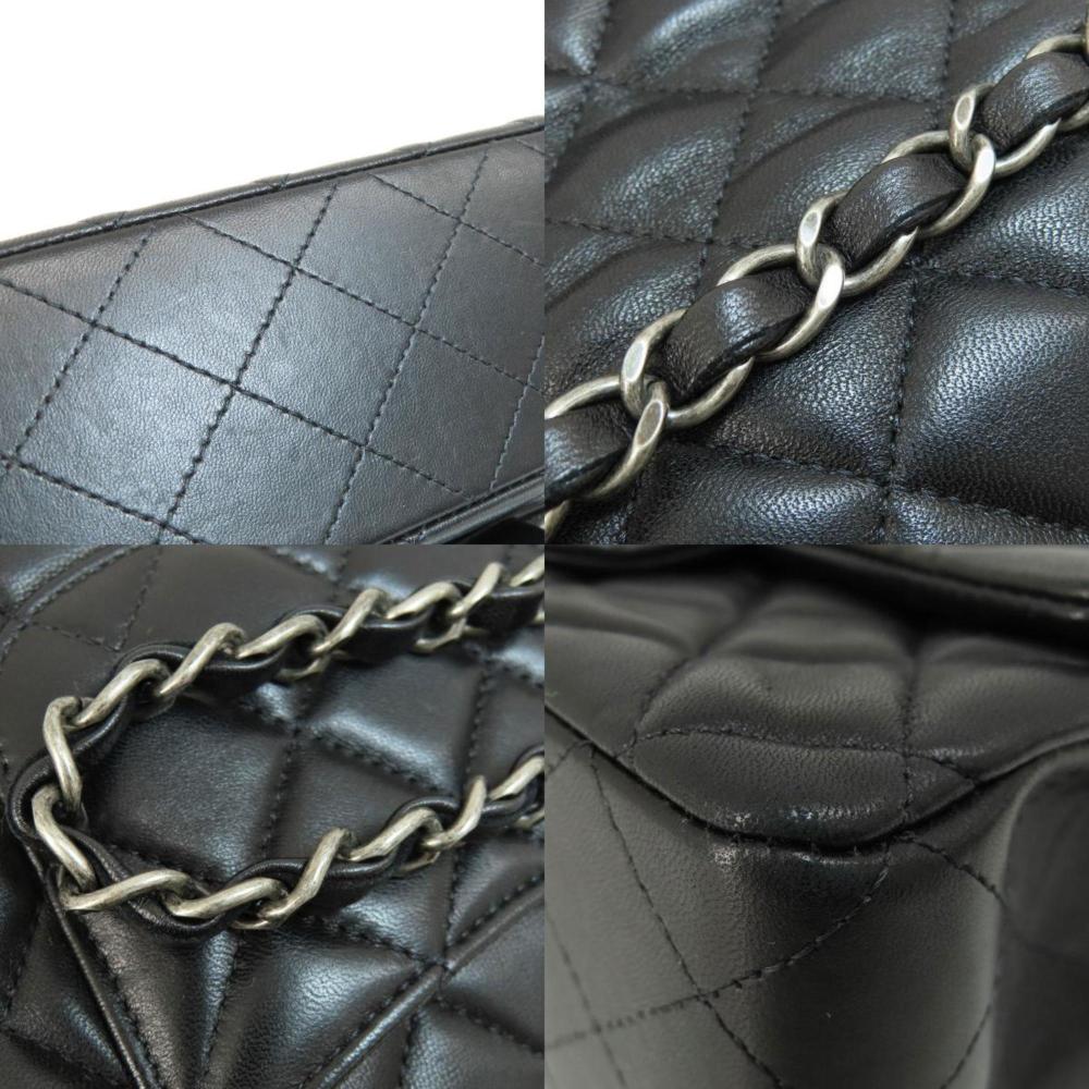 Black Leather Chanel Crossbody Bag