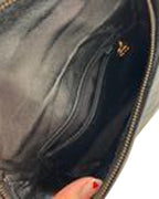 Black Leather Chanel Crossbody Bag