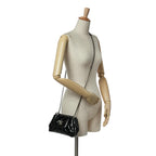 Black Leather Chanel Flap Bag