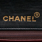 Black Leather Chanel Shoulder Bag