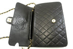 Black Leather Chanel Crossbody Bag