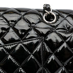 Black Leather Chanel Flap Bag