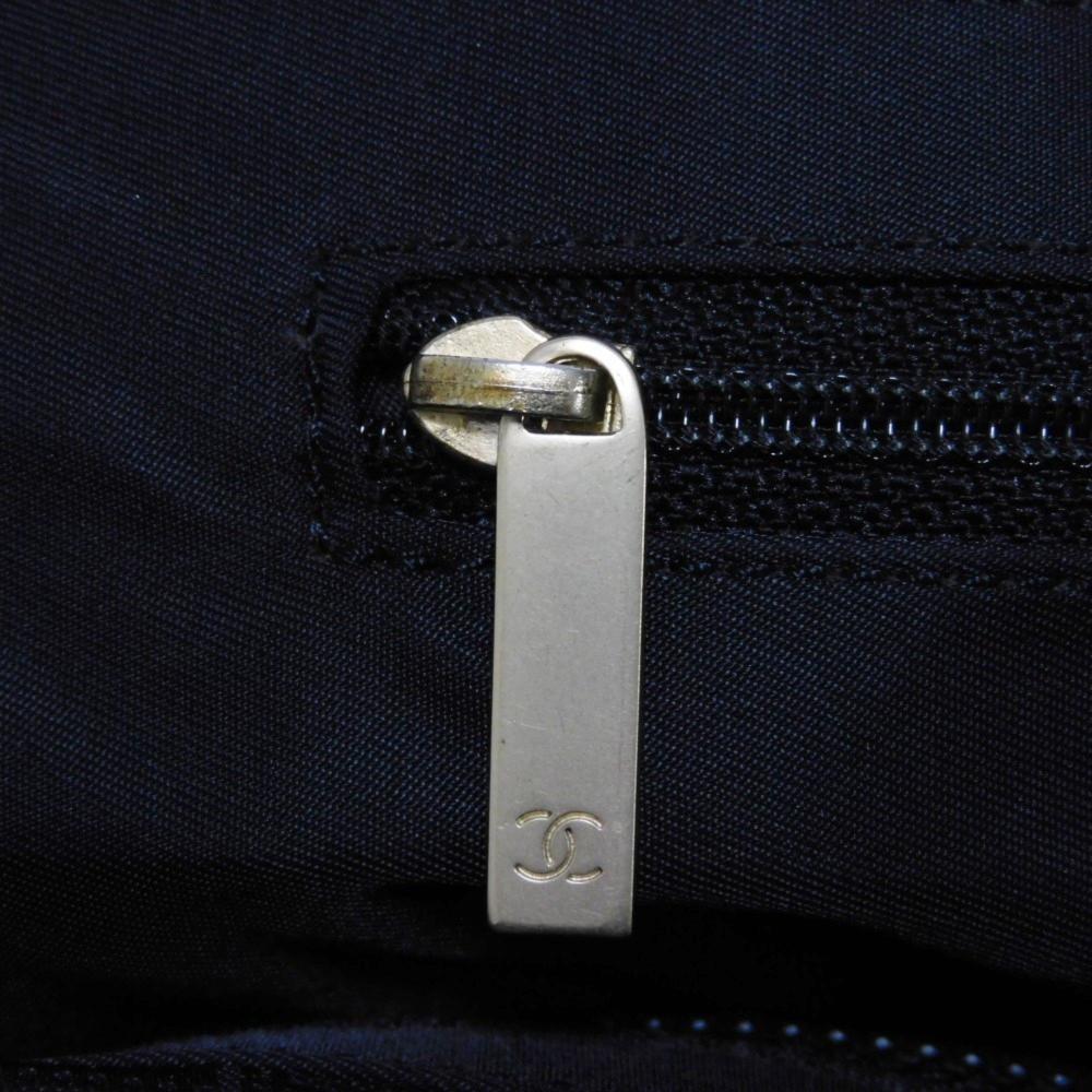 Black Leather Chanel Travel Line