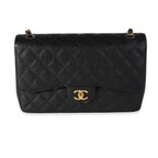 Black Leather Chanel Flap Bag
