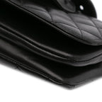 Black Leather Chanel Crossbody Bag