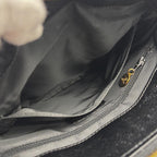 Black Leather Chanel Shoulder Bag