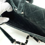 Black Leather Chanel Shoulder Bag