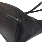 Black Leather Chanel Shoulder Bag
