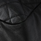 Black Leather Chanel Shoulder Bag