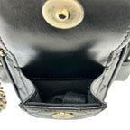 Black Leather Chanel Shoulder Bag