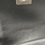 Black Leather Chanel Shoulder Bag
