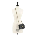 Black Leather Chanel Shoulder Bag