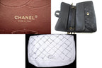 Black Leather Chanel Shoulder Bag