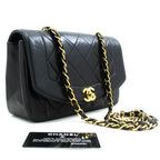 Black Leather Chanel Crossbody Bag