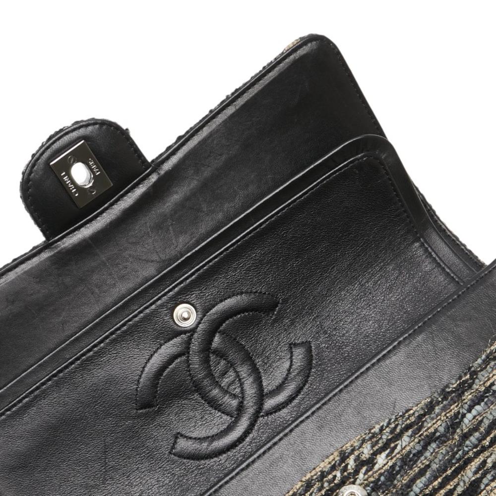 Black Leather Chanel Flap Bag