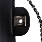Black Leather Chanel Flap Bag