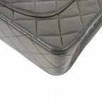 Black Leather Chanel Flap Bag