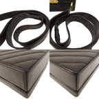 Black Leather Chanel Travel Bag