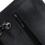 Black Leather Chanel Shoulder Bag