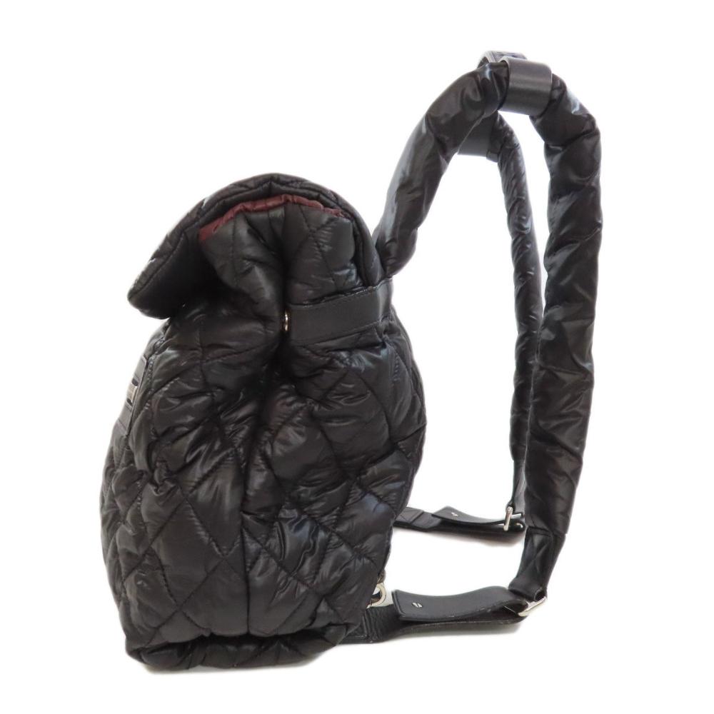 Black Nylon Chanel Backpack