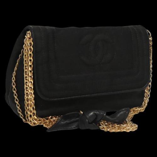 Black Nylon Chanel Shoulder Bag