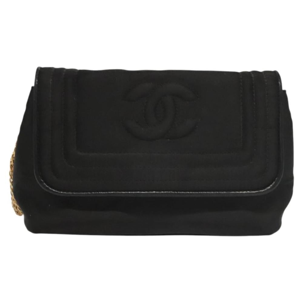 Black Nylon Chanel Shoulder Bag