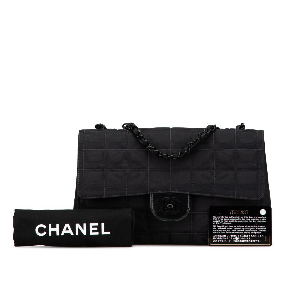 Black Nylon Chanel Travel Line
