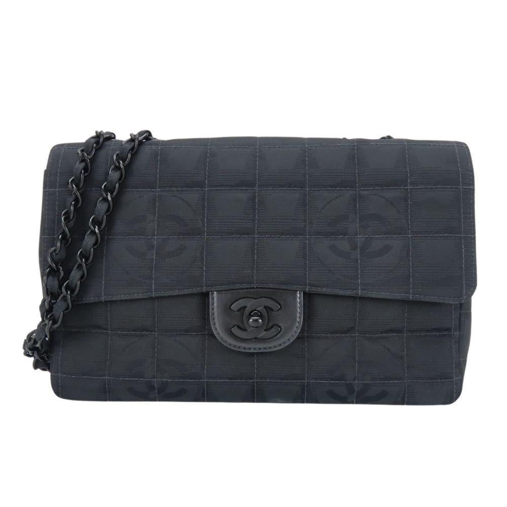 Black Nylon Chanel Travel Line