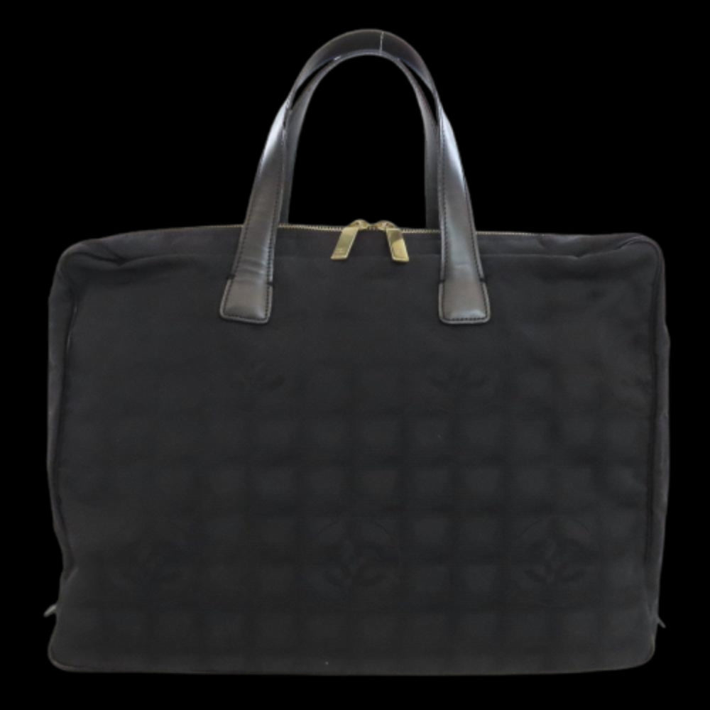 Black Nylon Chanel Travel Line