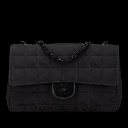Black Nylon Chanel Travel Line
