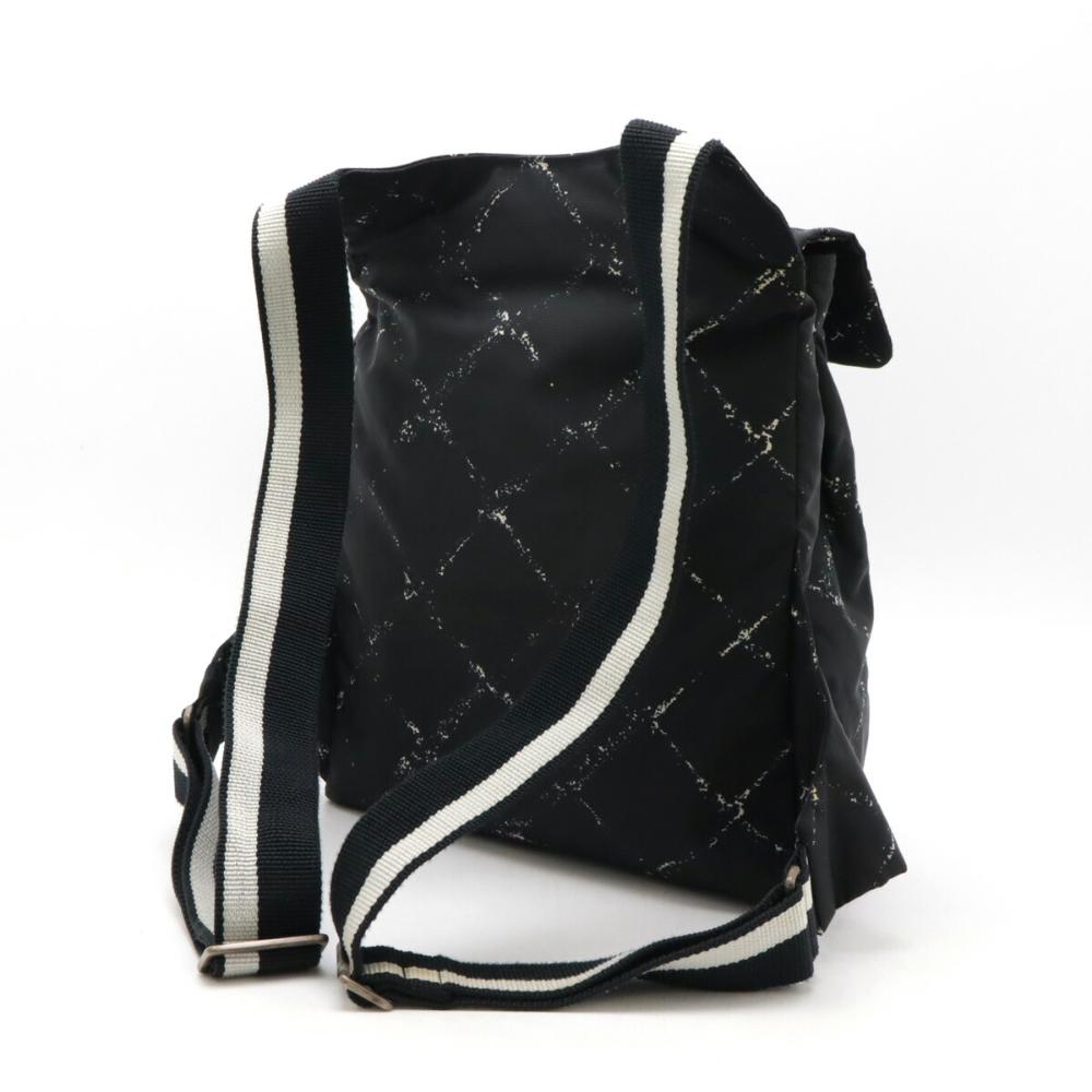 Black Nylon Chanel Travel Line