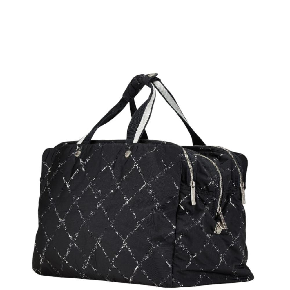 Black Nylon Chanel Travel Line