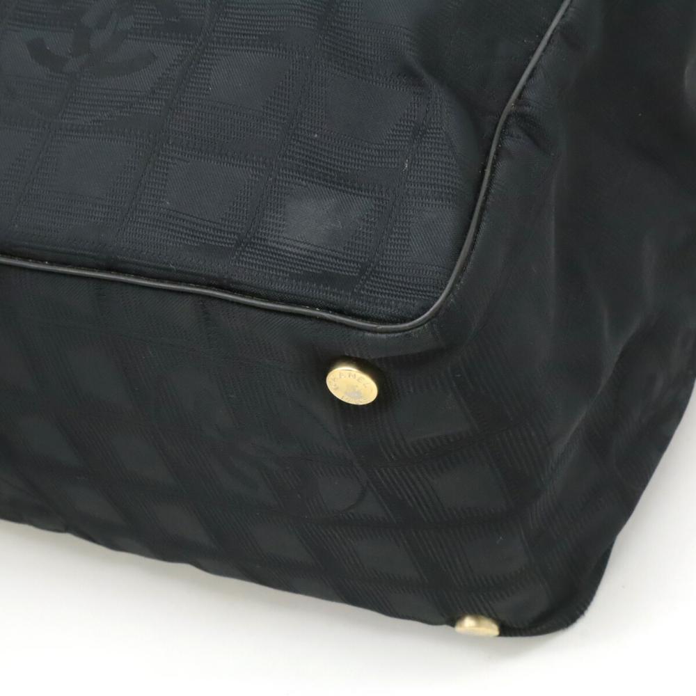 Black Nylon Chanel Travel Line